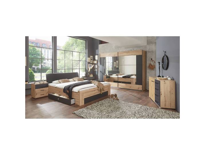 Commode 81cm Marron/Gris