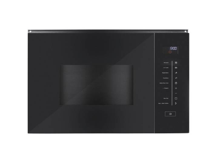 Caso Design Einbaumikrowelle, Schwarz, Edelstahl, Metall, Glas, 59.8x38.7x38.7 cm, Garraumbeleuchtung, Grillfunktion, Auftaufunktion, Automatik-Kochprogramme, Timerfunktion, Küchen, Küchenelektrogeräte, Mikrowellen