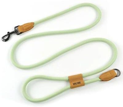 Uplift Essentials Hands Free Waist Dog Leash Adjustable Performance Lead For Running & Walking sky Green