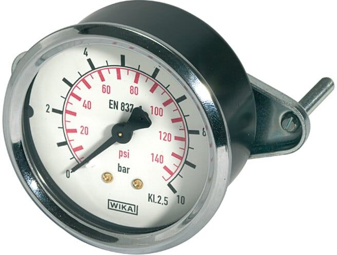 Riegler Standardmano, anneau frontal triangulaire, G 1/4 arrière, 0-400,0 bar, Ø 63 (110.104)