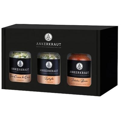 Ankerkraut Geschenkset Dips, 3 Korkengläser