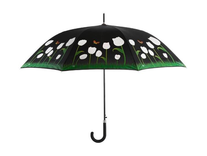 Stockregenschirm ESSCHERT DESIGN Tulpen , bunt, Ø:116,5cm, Obermaterial: 100% Kunststoff, Regenschirme, Stockregenschirm