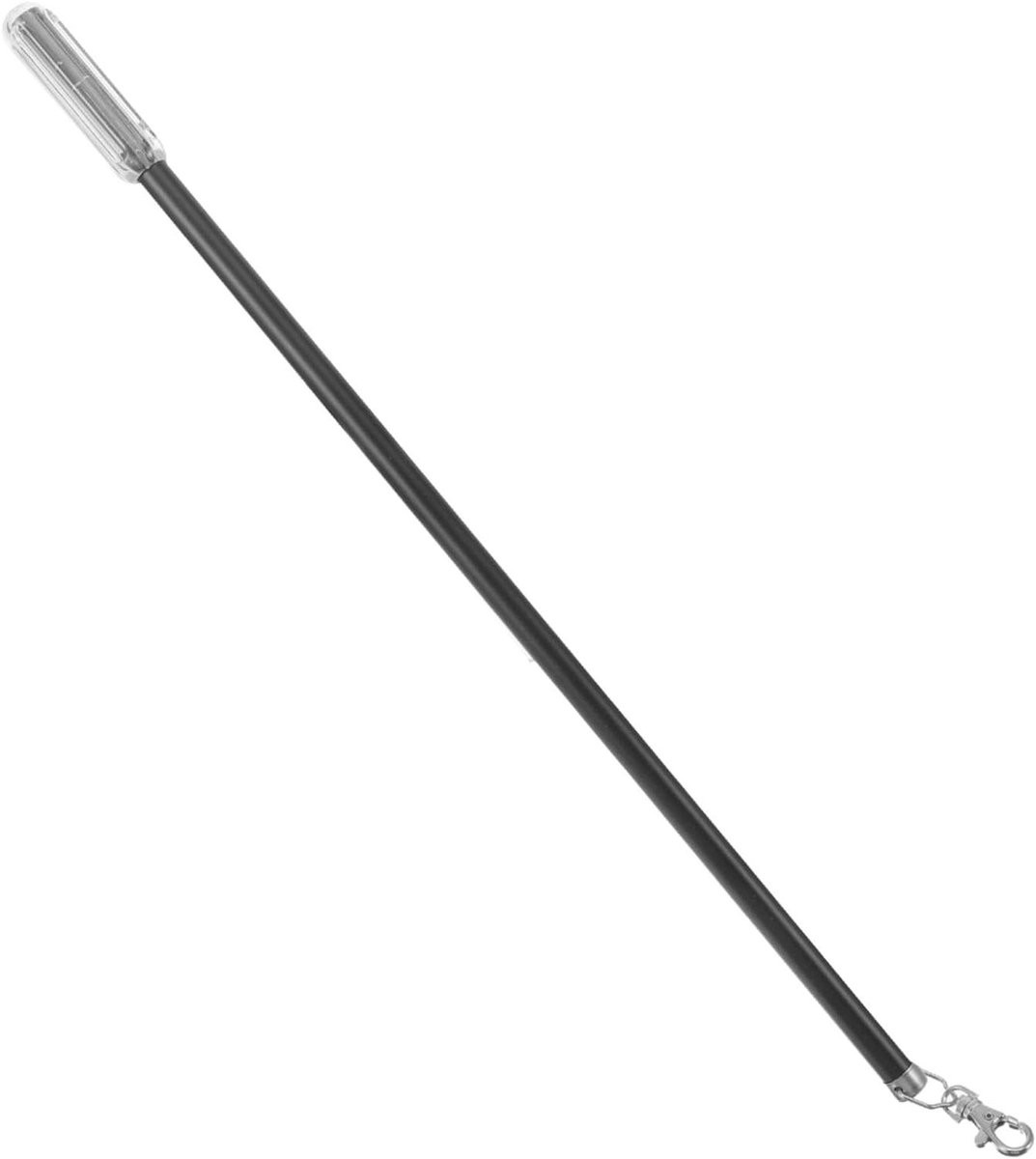 Zwarte gordijn trekstang van robuust aluminium voor het openen van gordijnen, 55,5 cm