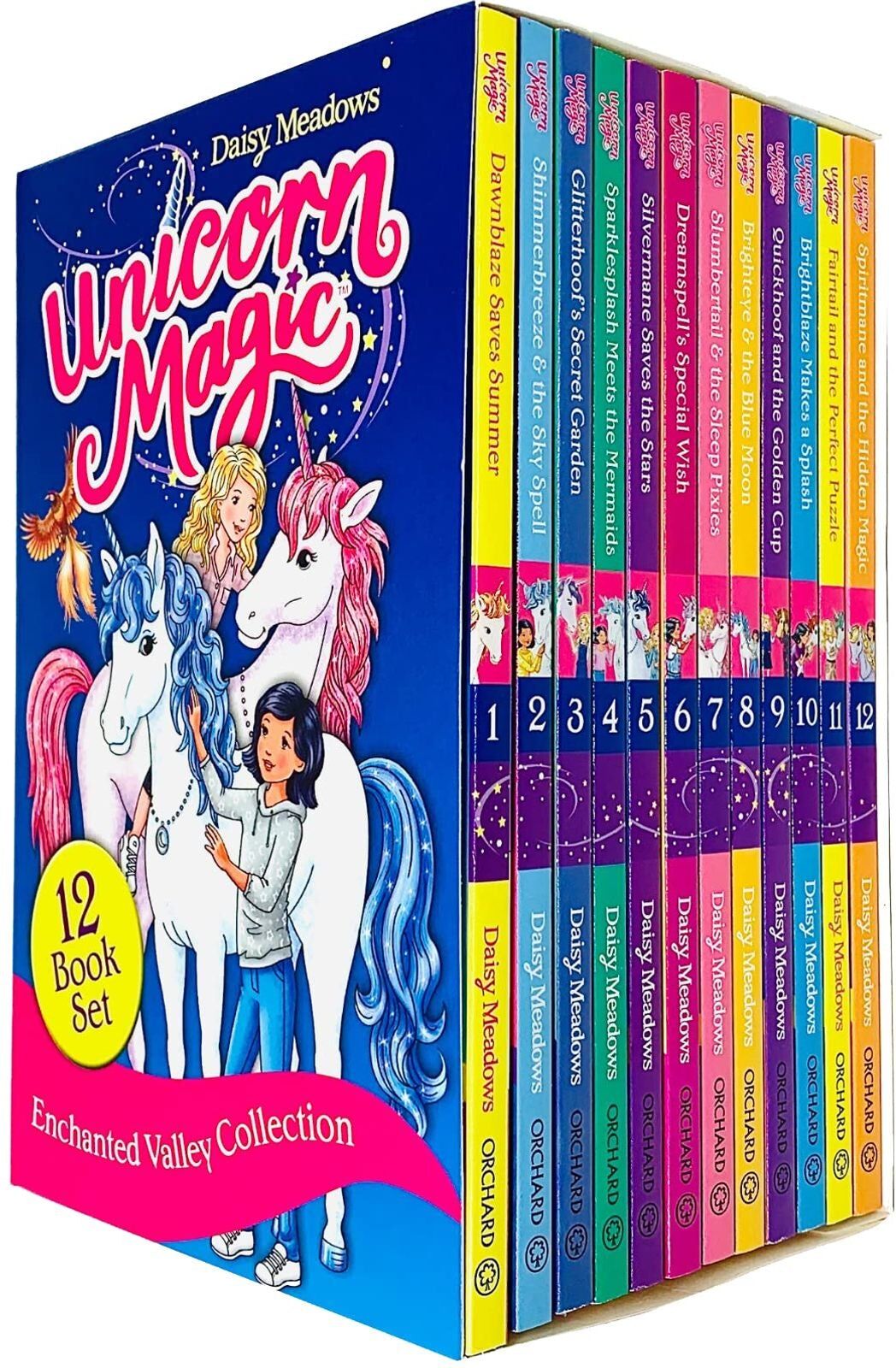 ORCHARD BOOKS Unicorn Magic Enchanted Valley 12 Books Collection Set – Magical Unicorn Adventure Collection