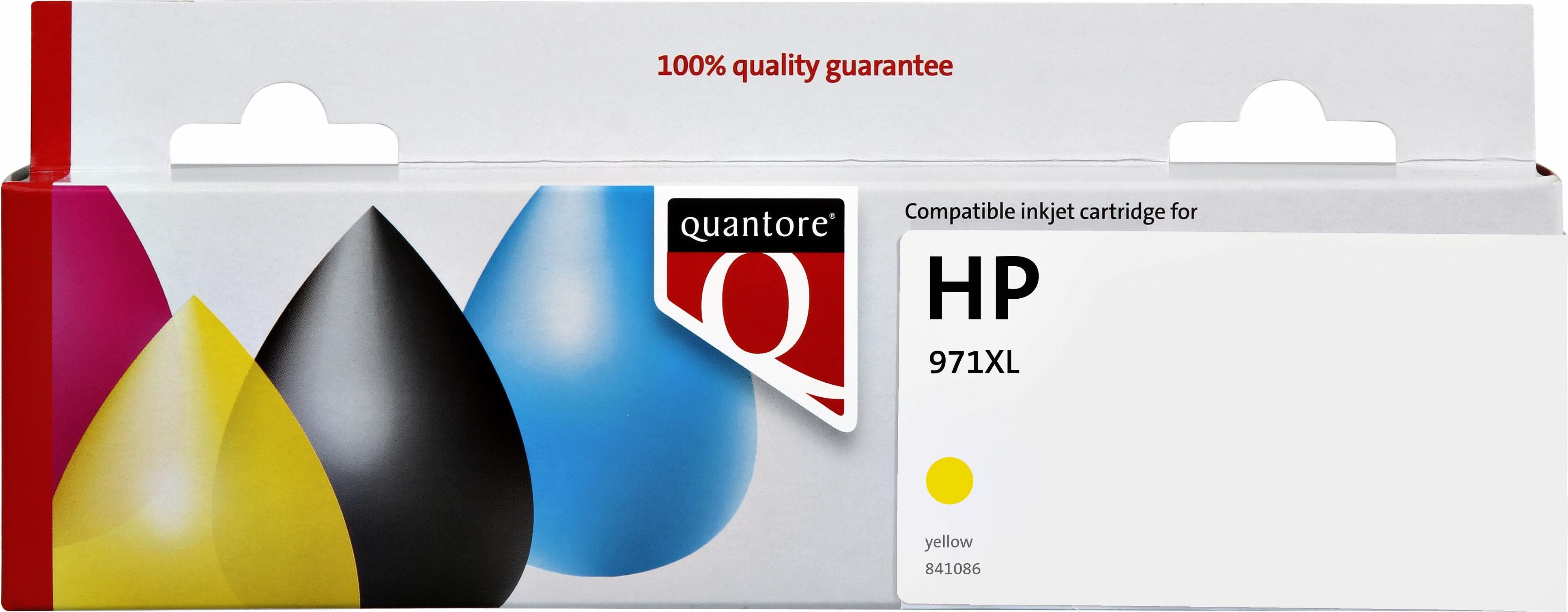 Quantore - Tintenpatronen-Alternative für CN628AE 971XL gelb HC | 6 Stück