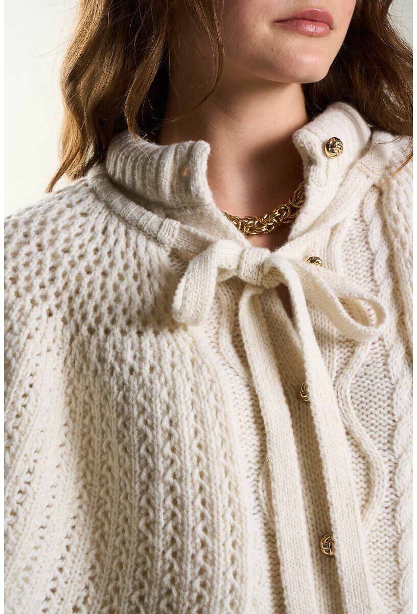 PETITE MENDIGOTE Cape en tricot, ANNA