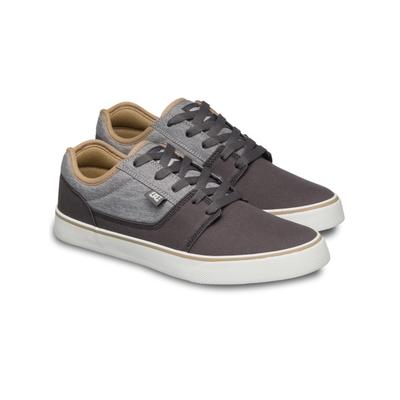 Sneaker DC SHOES "Tonik Tx Se", Herren, Gr. 12(46), grau (light grau), Obermaterial: Textil (Baumwolle) / Futter: Textil / Außensohle: Gummi., Schuhe Sneaker