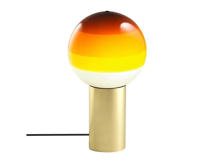 Dipping Light Tischleuchte M Amber - Marset - Wohnzimmer - Glas