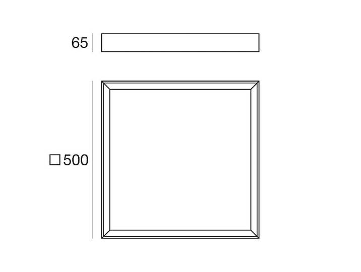 Linea Light LED Deckenlampe Tara Q, schwarz, für Wohn- / Esszimmer, Aluminium, LED Deckenleuchte