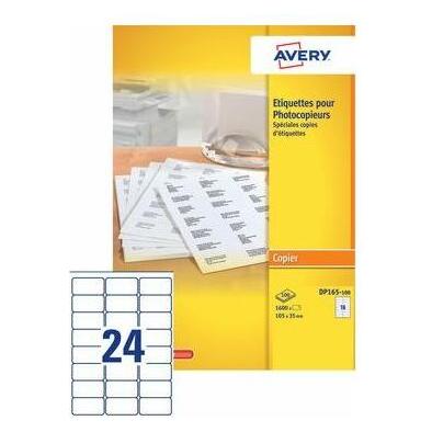 Avery Laser Labels White 105 x 58mm DPS10 1000ST selbstklebendes Etikett 1000 Stück(e) (DP010-100)