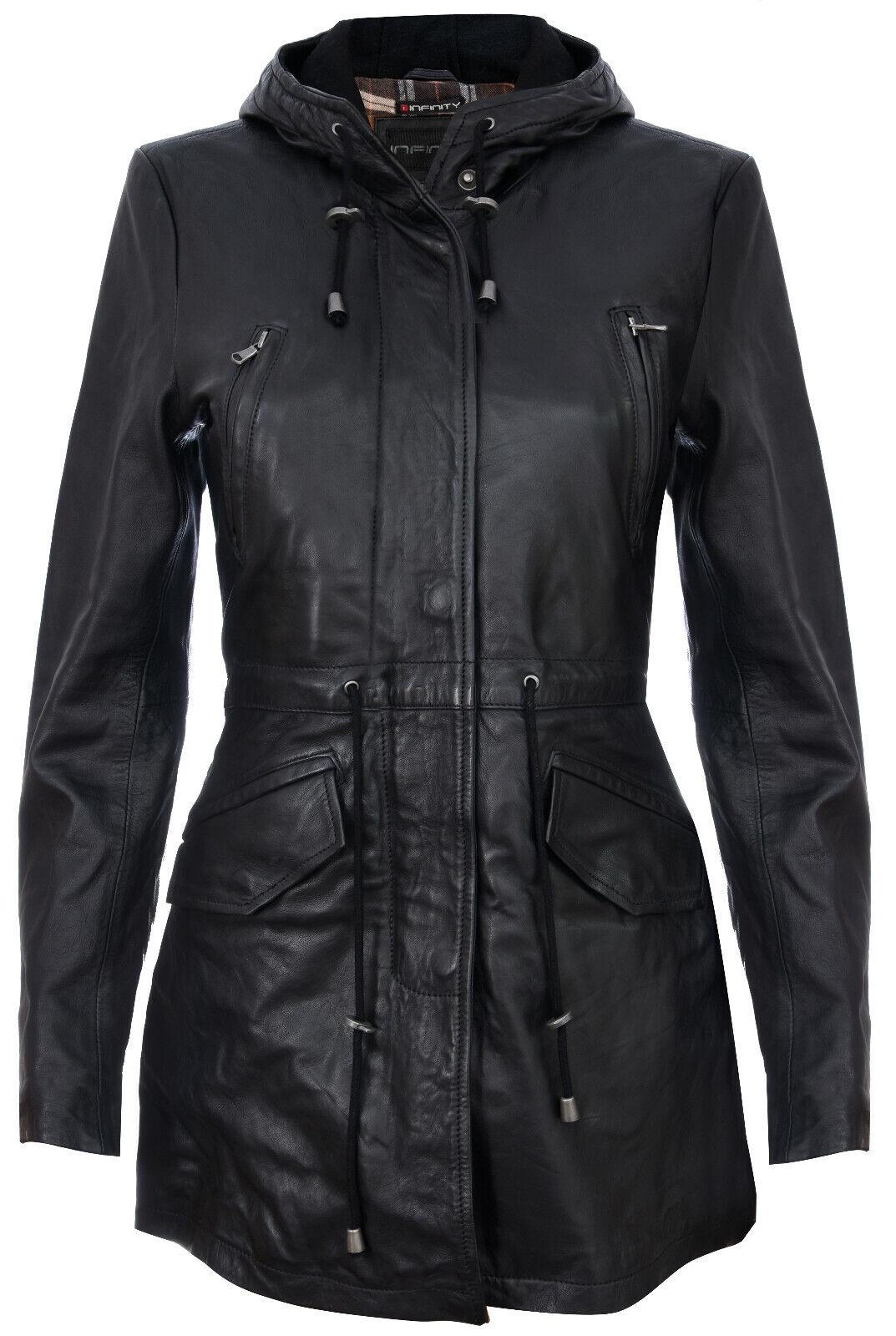 Mittellange Damen-Parkajacke mit Kapuze – Oakengates