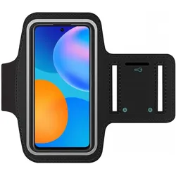 SmartFitness Huawei P Smart 2021 Handy Sport Armband, Smartphone Sportarmband, Schwarz