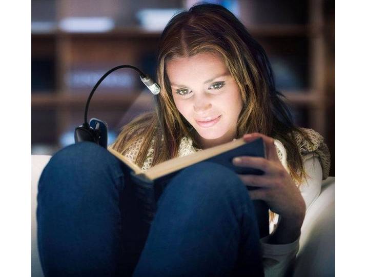 VARTA LED Book Light - Leeslamp - Flexibele Nek - Zwart/Zilver