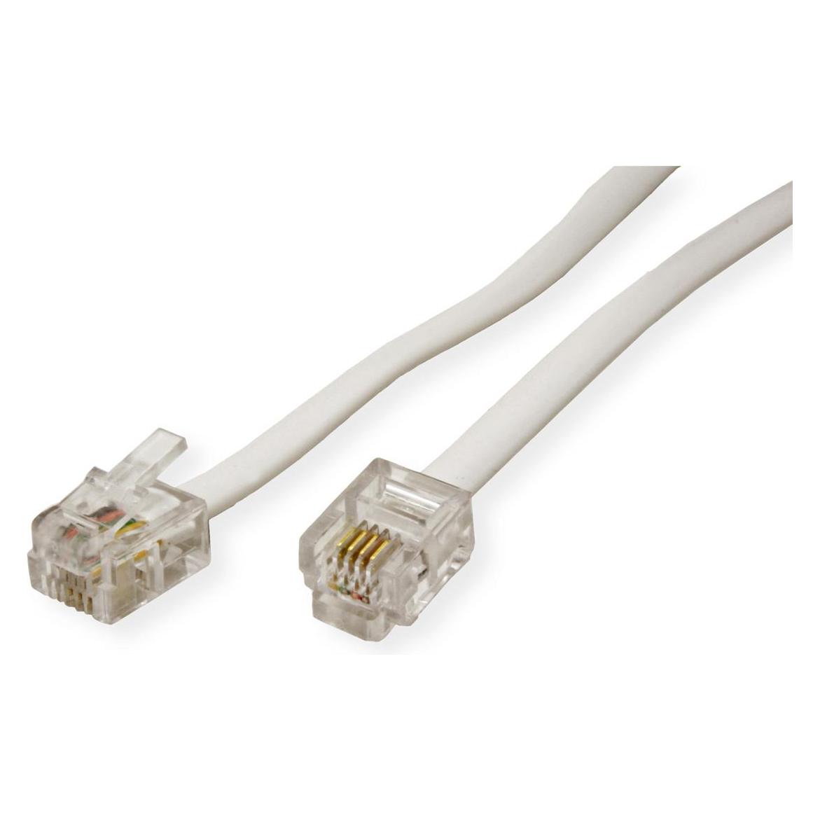 EFB Elektronik Modularkabel RJ12 (6/6) / RJ12 (6/6), 1:1, schwarz,1,0 Meter (K2404SW.1)