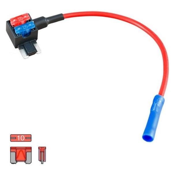 Ampire Tap til Lavprofil-mini-sikring 10A (ACN) - 1 Stk (10 A) (XSA300)