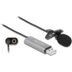 Delock USB Krawatten Mikrofon, Mikrofon