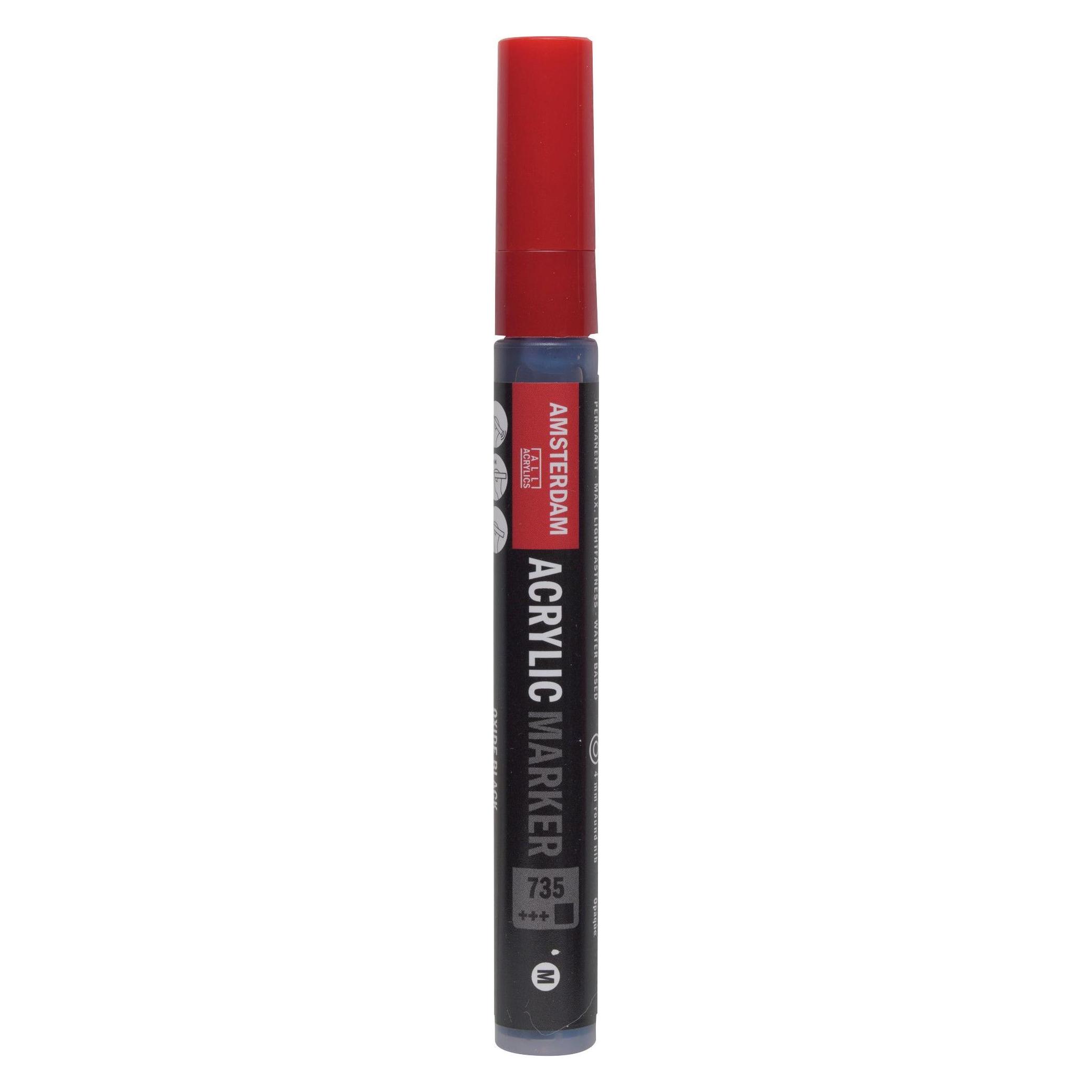 Amsterdam Acrylic Marker 4 mm Oxide Black 735 (ROY-17517350)