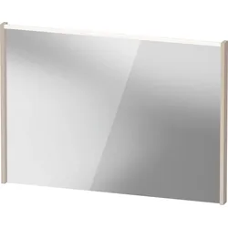 Duravit D-Code Spiegel, LED-Lichtfeld oben, 1000x700mm, externer Lichtschalter notwendig, 7 W, DC7078091910000, Farbe: Taupe Matt