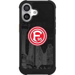 Nivocase Hülle für Apple iPhone 17 Stossfeste Handyhülle NIVOmax Case Schwarz Fortuna Düsseldorf Logo (Apple iPhone 17), Smartphone Hülle, Schwarz