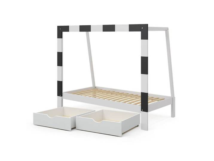 Lit d'enfant Football goal 80x160 cm avec tiroir Blanc Vitalispa 50583