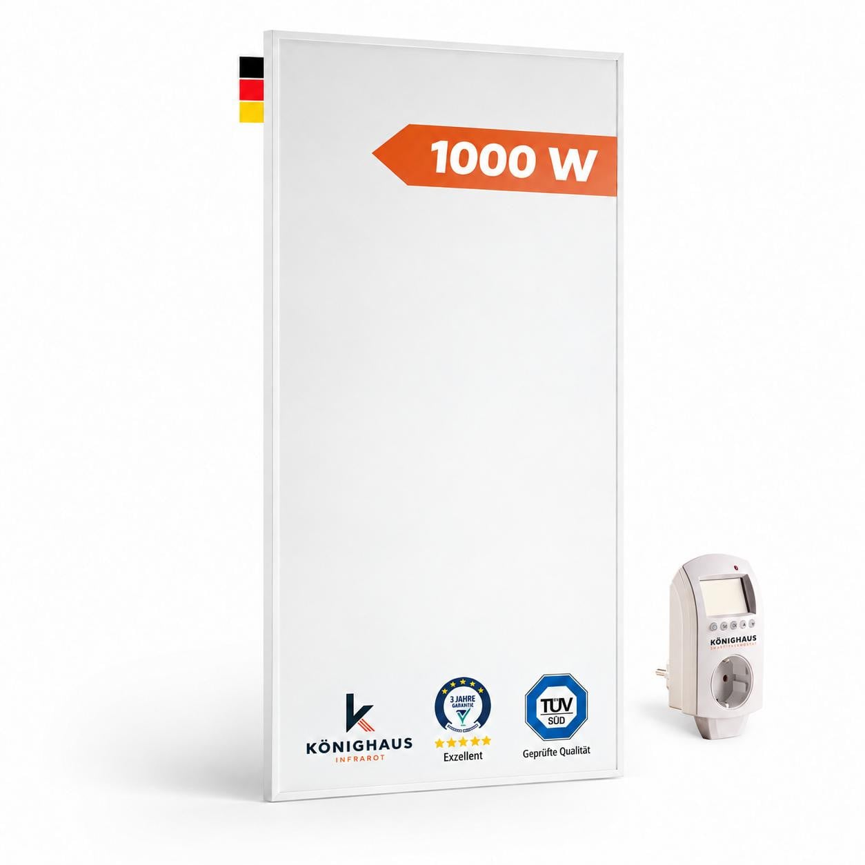 Könighaus Infraroodverwarming P1000 met slimme thermostaat