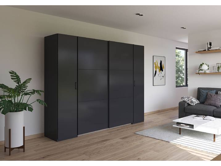 Kombischrank Kronach 268cm Grau/Graumetallic Grau