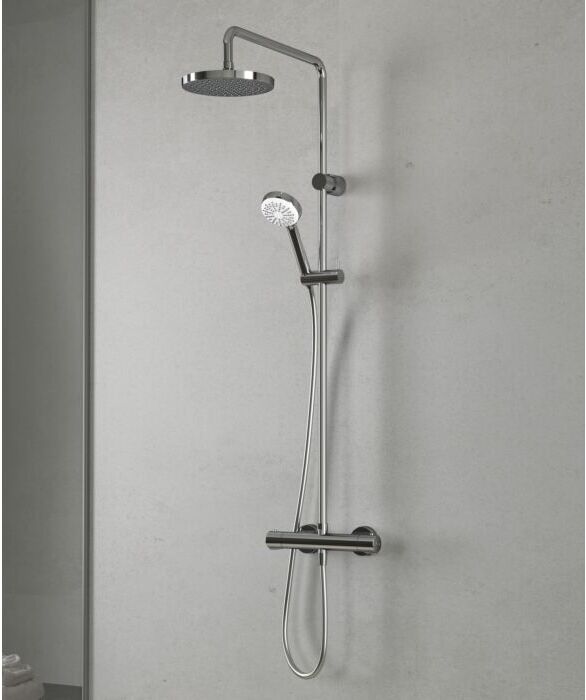 Kludi Logo Thermostat-Dual-Shower-System 6809405-00  Duschsystem, chrom
