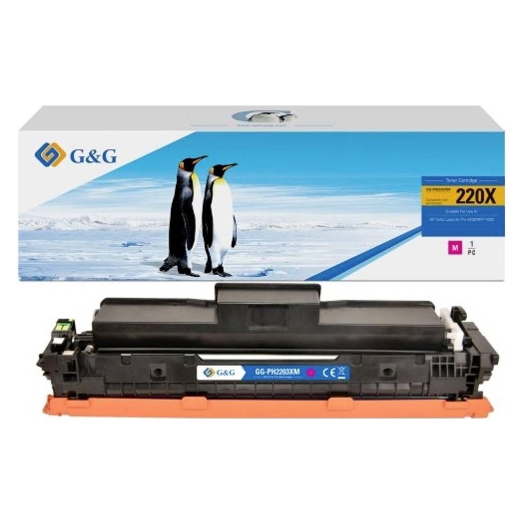 G&G Kompatibel zu 220X W2202X XL-Toner (5.50 Seiten) Marke (NT-PH2202XY-B-V2-S1)