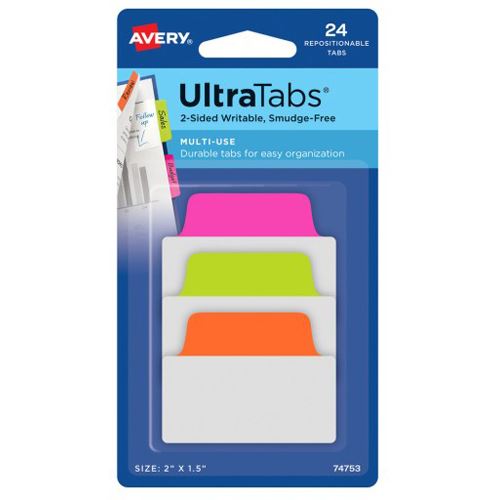 AVERY Zweckform UltraTabs Multi-Use Haftmarker farbsortiert 24 Blatt