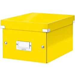 Leitz Ablagebox WOW 6043 »Click & Store« klein gelb, 21.6x16x28.2 cm