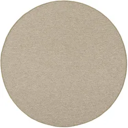 Bentzon, Teppich, Natur Flachgewebe Teppich Rund in 6 Farben 4 Grössen (133 cm)