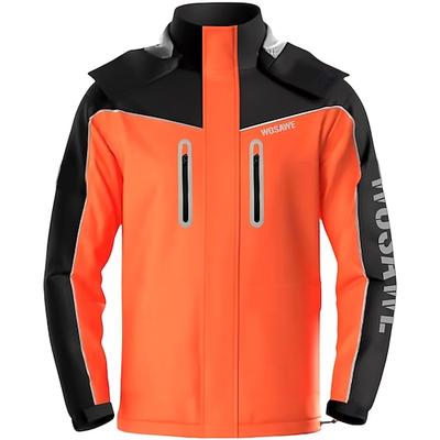 Wosawe Motorrad-Regenmantel für Herren und Damen, sturmfest, winddicht, Outdoor, Angeln, Wandern, Übermantel, praktische Aufbewahrung, Windjacke, me224