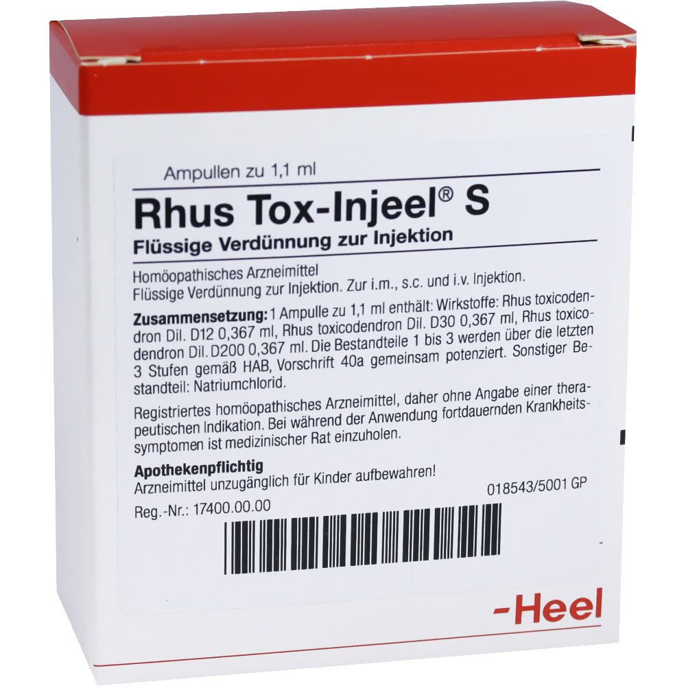 Rhus TOX Injeel S Ampullen 100 St