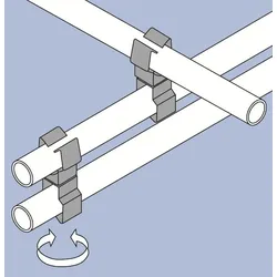 ABB JM2229-JM2229 Rohrklammer 22-29mm + Rohrklammer 22-29mm 7TCA084030R1468