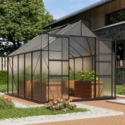 Vitavia Aktionsangebot (inkl. 100 Euro Zubehör): Gewächshaus "Mars 8300",schwarz,8,3 m2