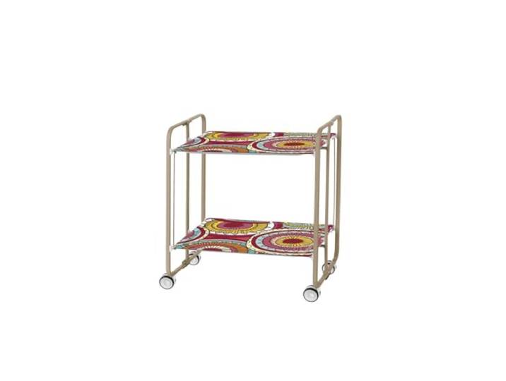 DON HIERRO - Table roulante pliante BAUHAUS châssis couleur sable\, 2 plateaux-29