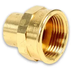Rotguss Lötfitting Übergangsmuffe IG (Ausführung: 18 - 1/2''IG)