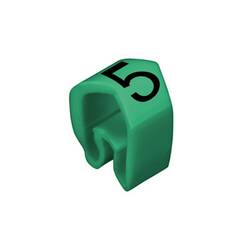 Weidmüller CLI C 2-4 GN/SW 5 MP Kennzeichnungsring Aufdruck 5 Außendurchmesser-Bereich 4 bis 10 mm 0251311518