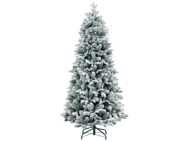 ComfortXL Weihnachtsbaum De-41535 Kunstschnee und Tannenzapfen, 180 cm Grün, Kunststoff, 183 cm, Dekoration, Weihnachtsdekoration, Christbäume & Zubehör