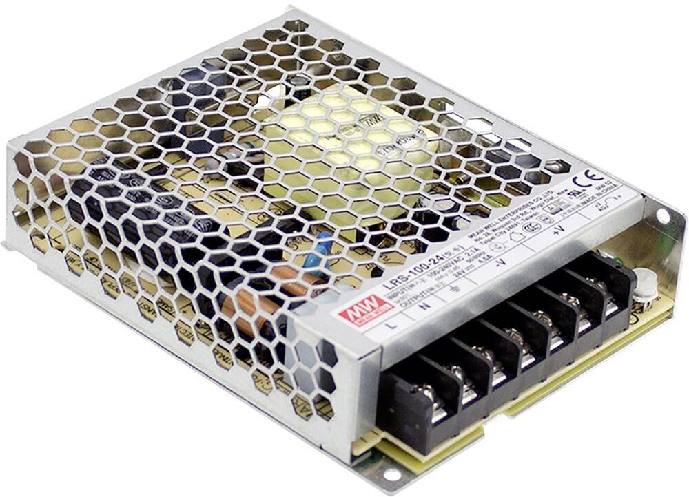 Meanwell Alimentatore Ac/dc  Switching 100w 24vdc 4.5a Singola Uscita Lrs-100-24