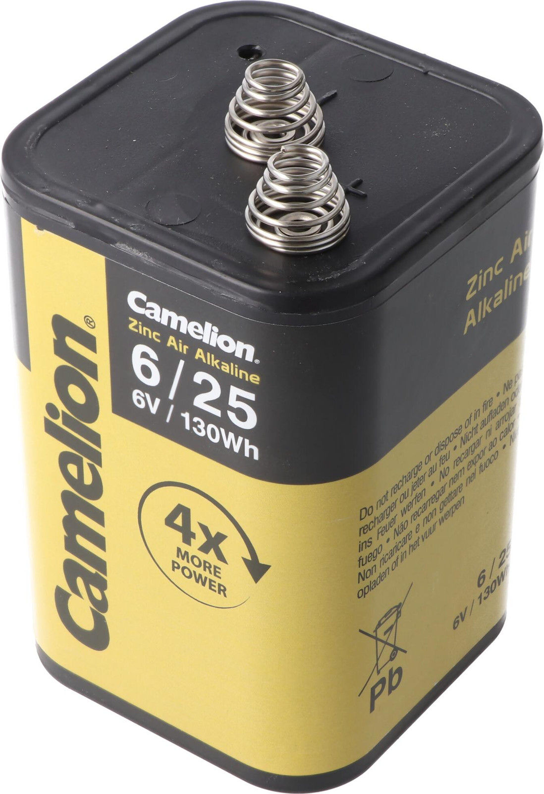 Camelion 4LR25 Blokbatterij, Zink-lucht, 6V, 25Ah
