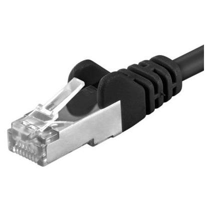 PremiumCord Patch kabel S-FTP Cat6a cerna networking cable Black SF/UTP (S-FTP) (S/FTP, CAT6a, 5 m) (SP6ASFTP050C)