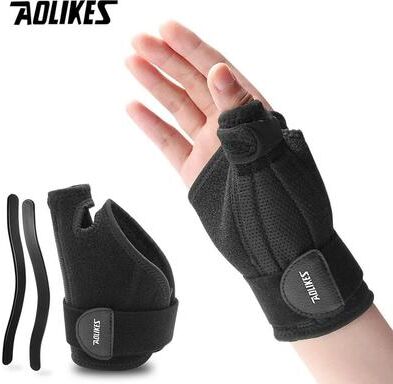 Uplift Essentials Premium Wrist Brace Support And Weight Lifting Wrap left Hand