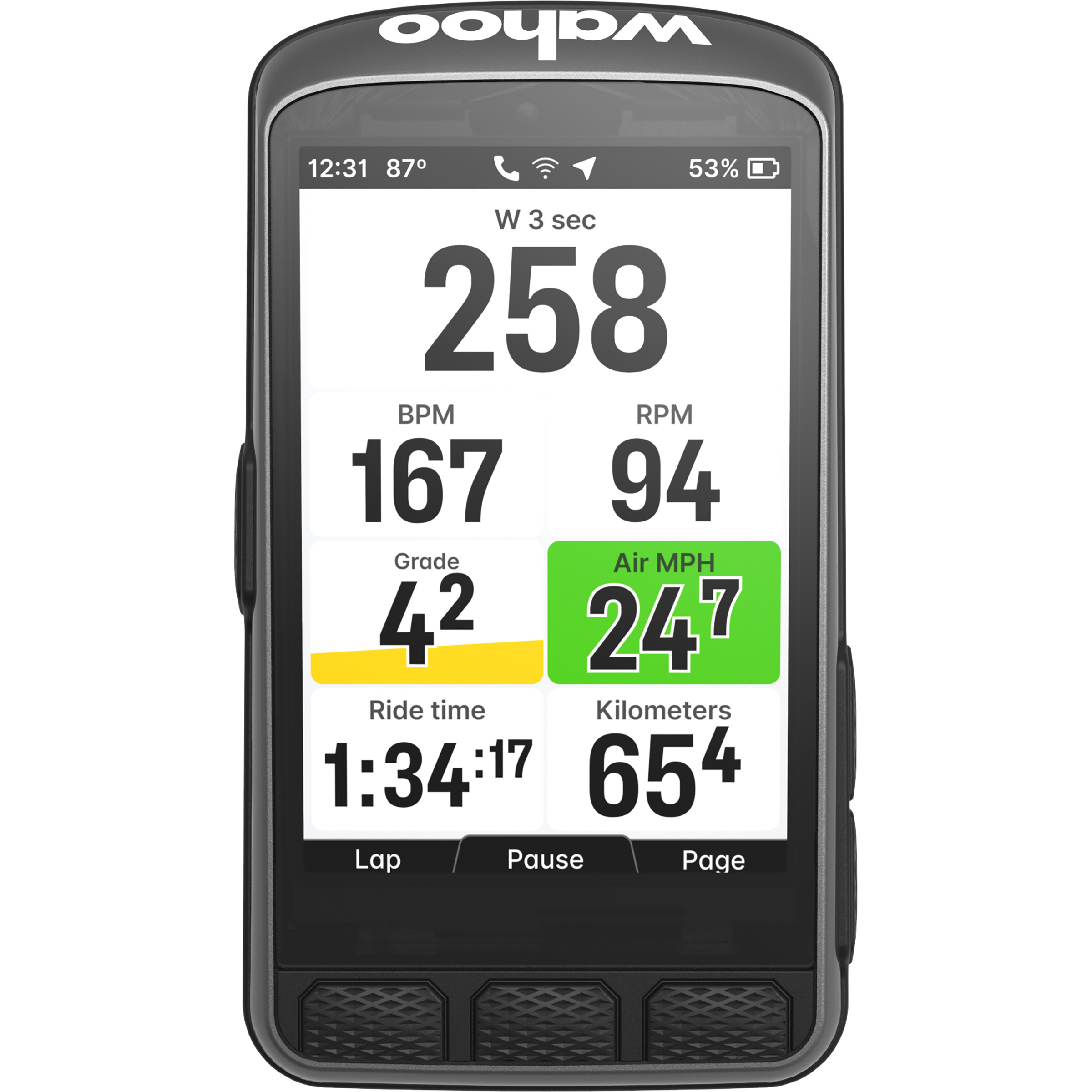 Wahoo Fitness Elemnt Ace Fahrradcomputer Fahrradcomputer schwarz Camping