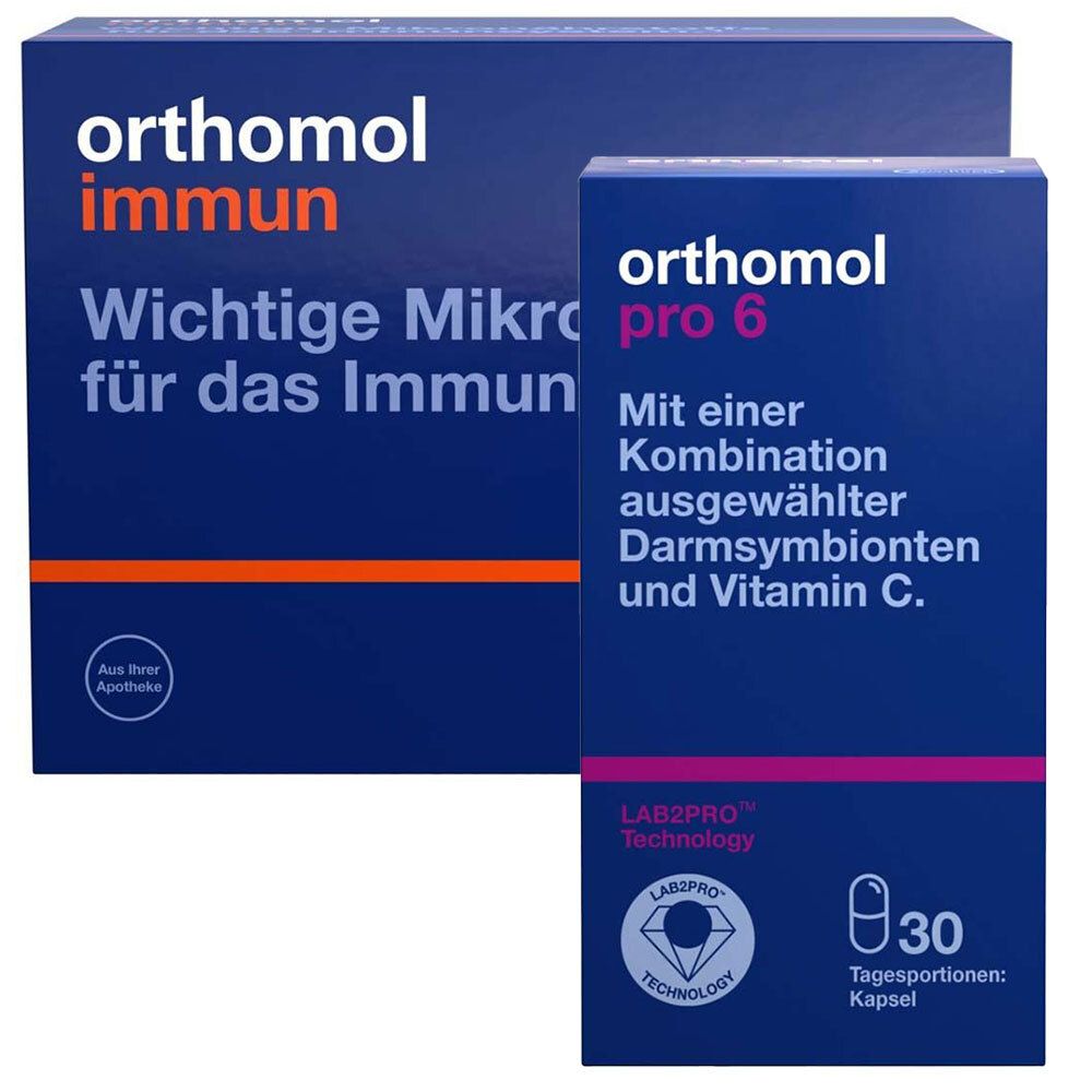 Orthomol Immun Granulat + PRO 6 1 St Set