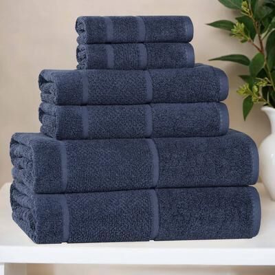 Superior Mile Smart Twist Viscose Cotton Blend 6 Piece Towel Set