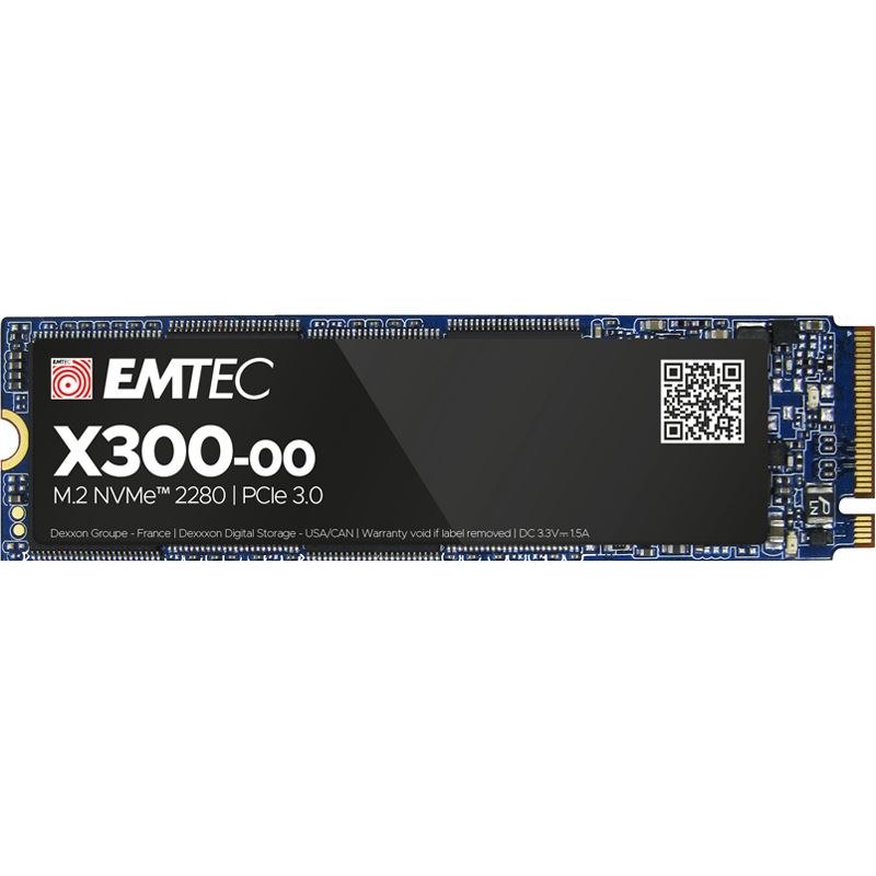1TB Emtec SSD M.2 NVMe PCIe 3.0 X300 Intern bulk