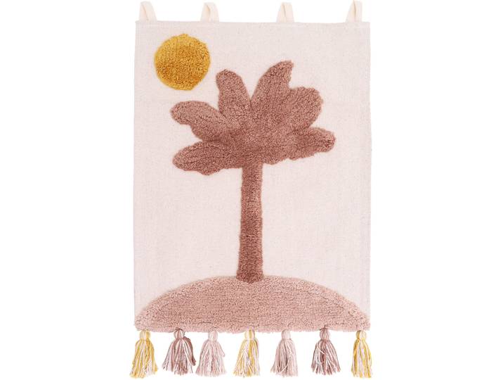Wanddekoration Othilde pink Baumwolle 40 x 50 cm - Wanddekoration