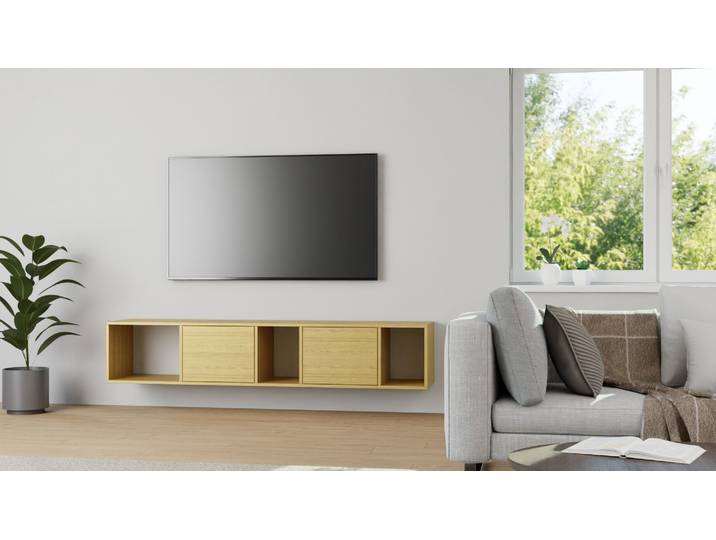 Hängesideboard Eiche Natur geölt