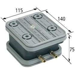 Schmalz Blocksauger VCBL-G 140 x 115 mm, Höhe 75 mm, für Schablone
